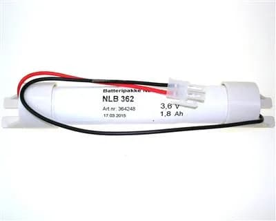 NLB 362 (3,6V-1,8Ah-S-Plugg 12) – bilde 1 av 3