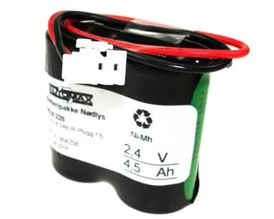 NLB 228 (2,4V-4,5Ah-R-Plugg 13-polvent) – bilde 1 av 2
