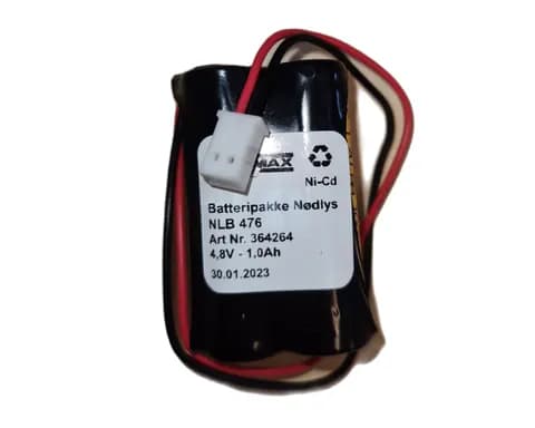 NLB 476 (4,8V-1,0Ah-2R-Plugg 24 polvent)