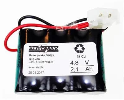 NLB 478 (4,8V-2,1 Ah-R-Plugg 22)