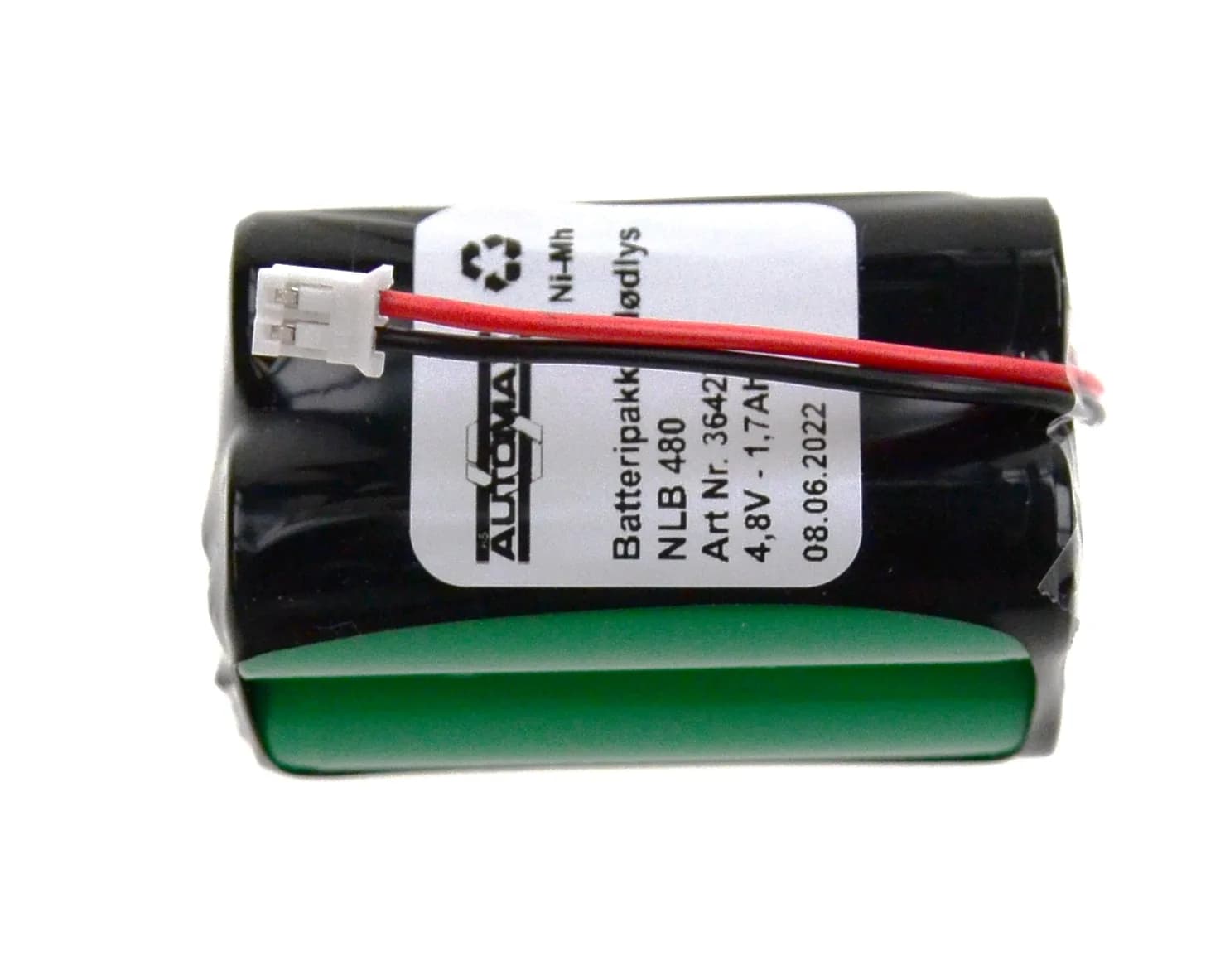 NLB 480 (4,8V1,7Ah-R2-Plugg29) – bilde 1 av 2
