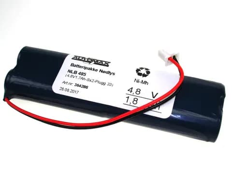 NLB 485 (4,8V1,7Ah-Sx2-Plugg 33)