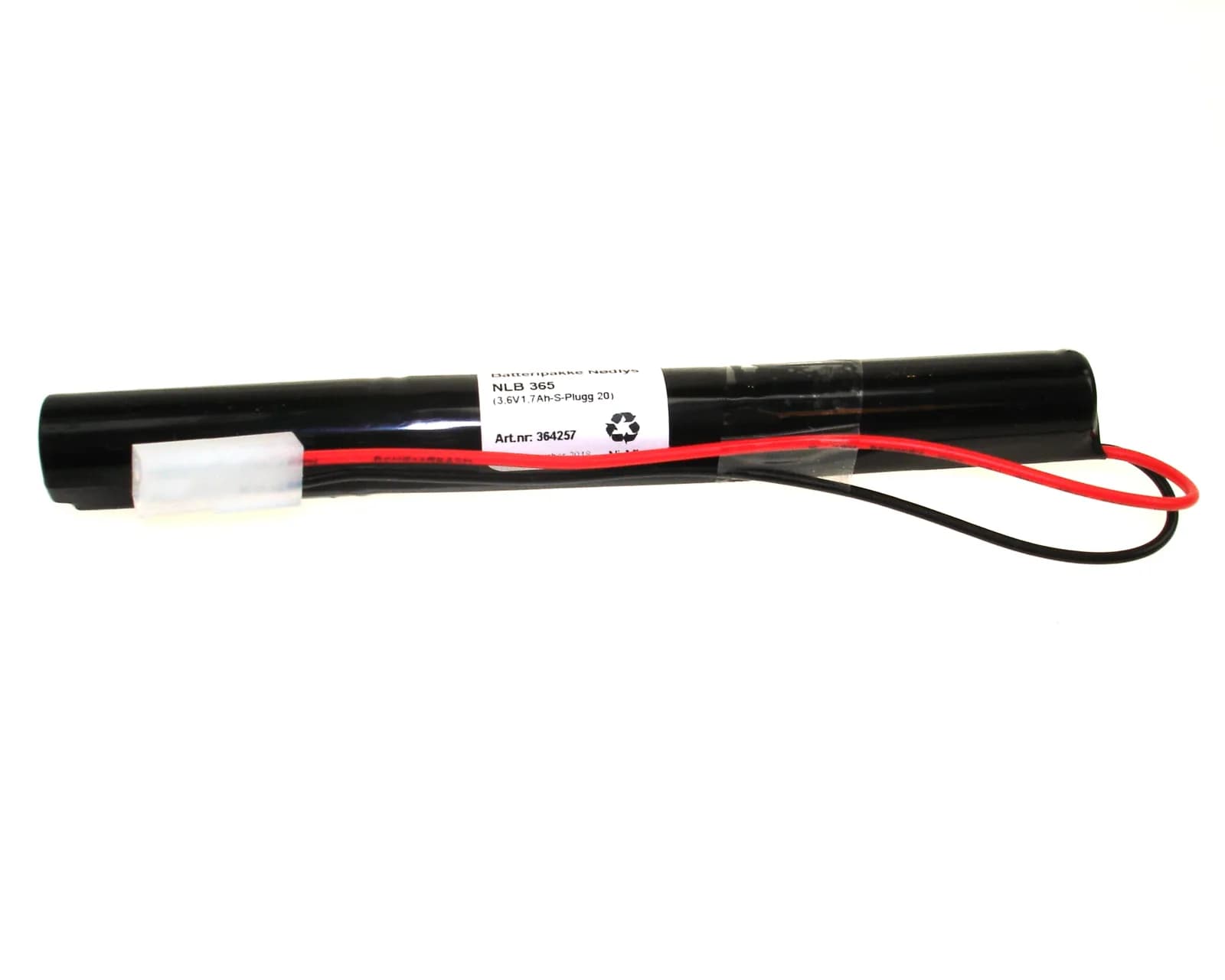 NLB 365 (3,6V-1,7Ah-S-Plugg 20) – bilde 1 av 2