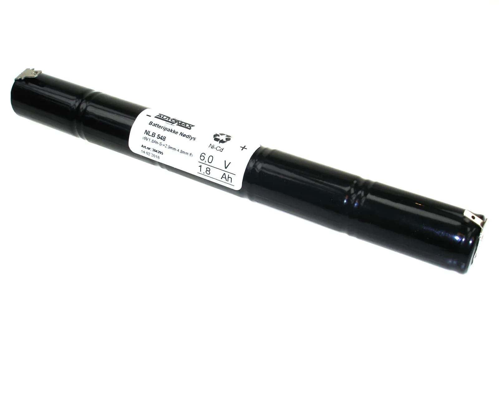 NLB 548 (6V1,8Ah-S- +2,9mm-4,8mm fl.) – bilde 1 av 2