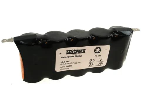NLB 544 (6V3,0Ah-R-flatstift 4,8mm +-)
