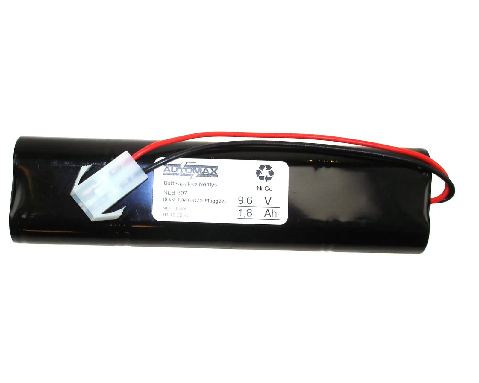 NLB 807 (9,6V1,8Ah-R2S-Plugg 22) – bilde 1 av 2