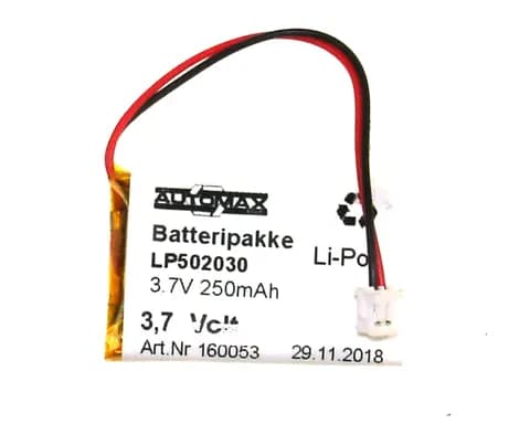 LP502030 3.7V 250mAh