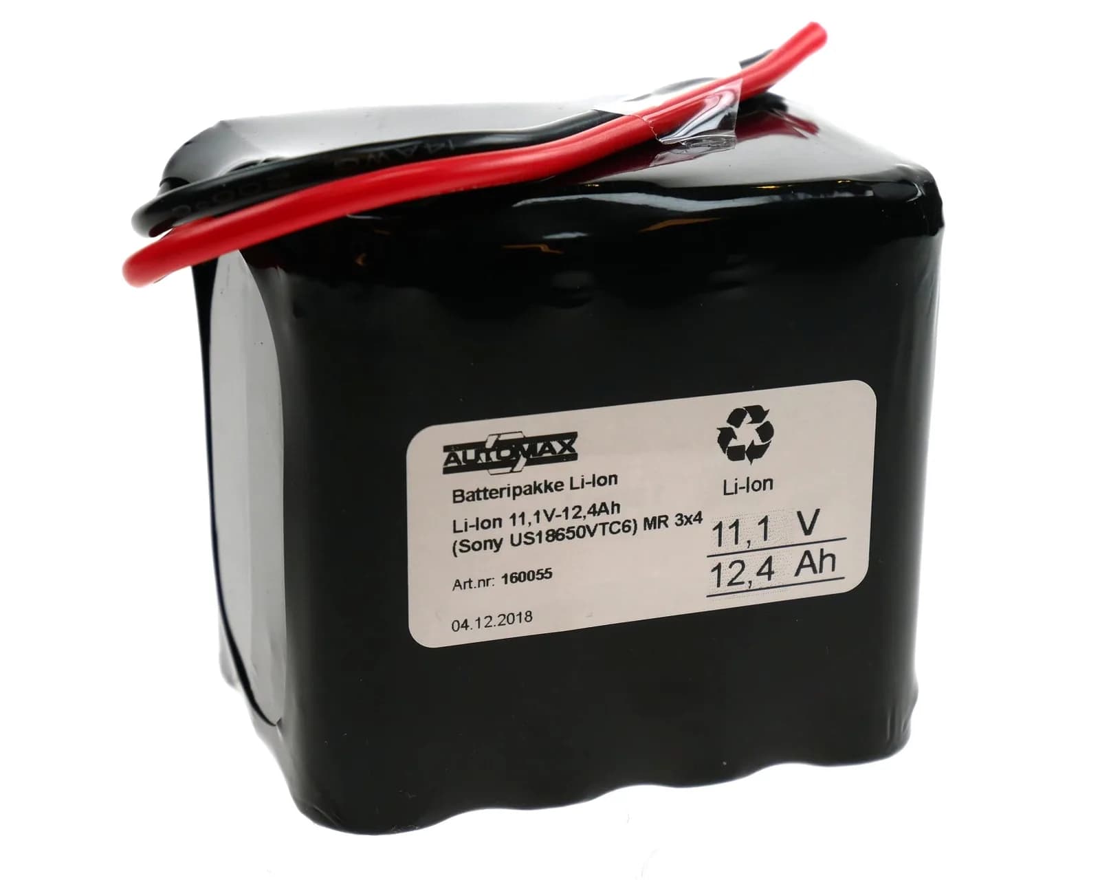 LI-Ion 11,1V-12,4Ah (Sony US18650VTC6) MR 3x4
