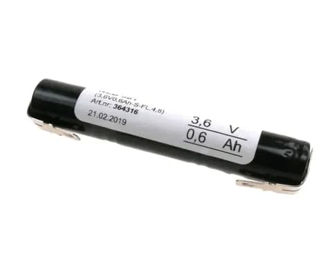 NLB 381 (3,6V-0,6Ah-S- +-4,8 fl.stift)