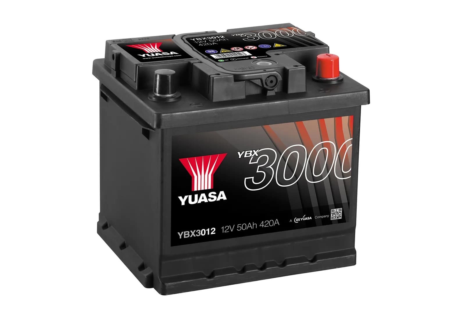 YBX3012 12V 50Ah (CCA 420)(+H)(E)