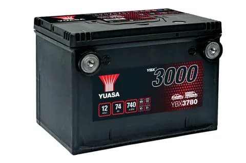 YBX3780 12V 74Ah 740A Yuasa SMF Battery