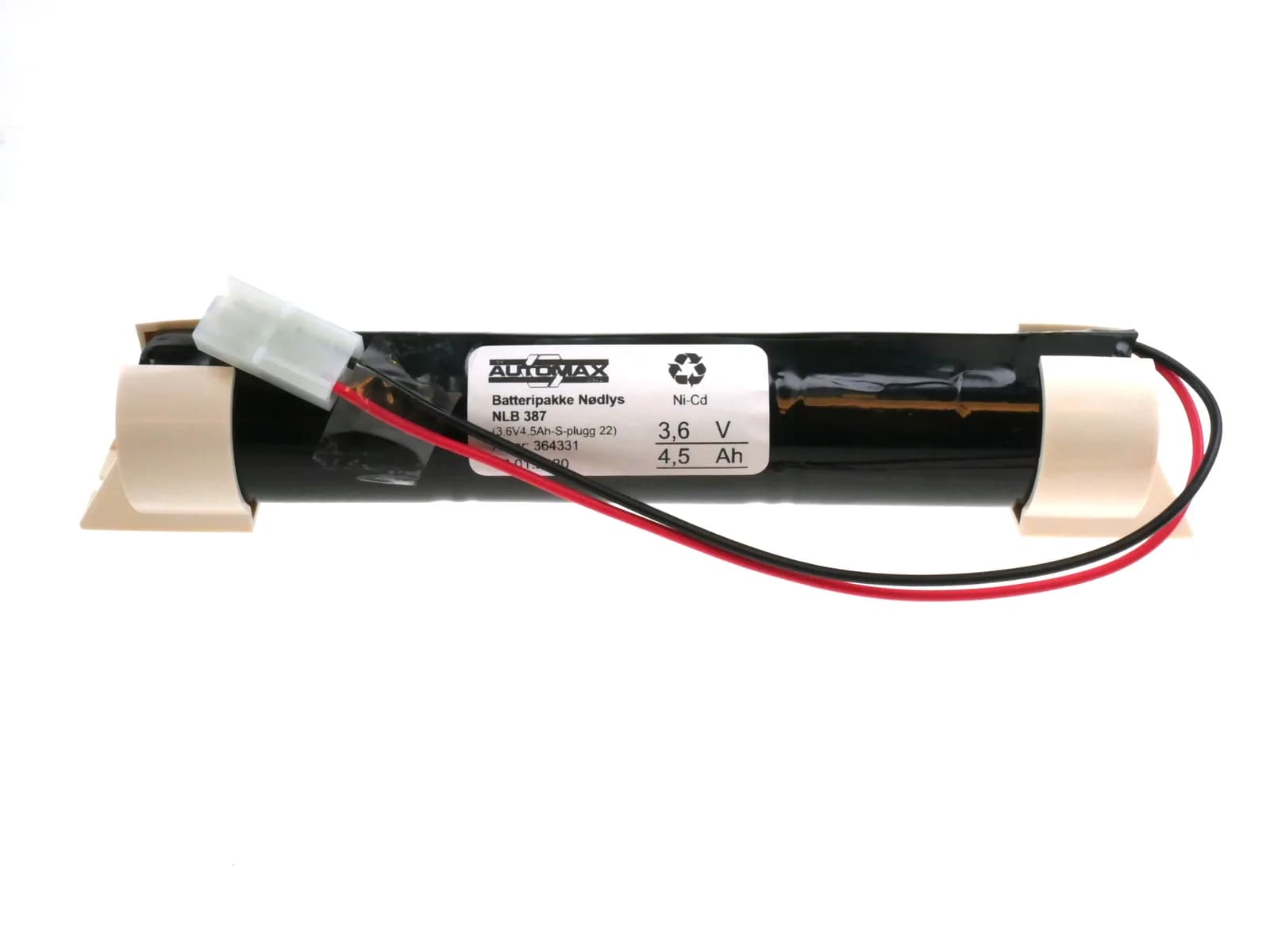 NLB 387 (3,6V-4,5Ah-S-Plugg 22) – bilde 1 av 2