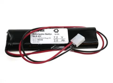 NLB 637 (7,2V-2,0Ah-Sx2-Plugg 59)