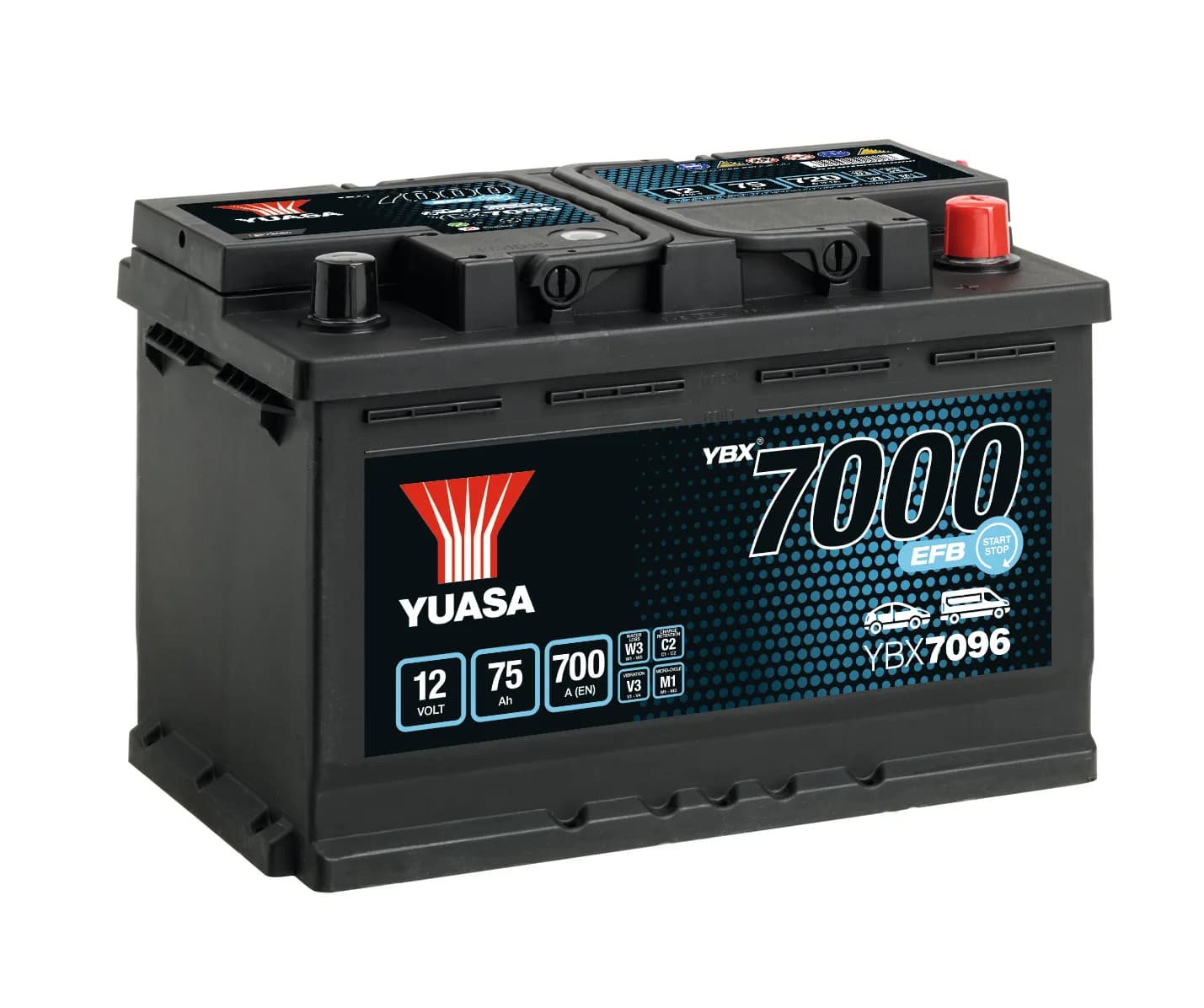 YBX7096 (12V 75Ah 700A)