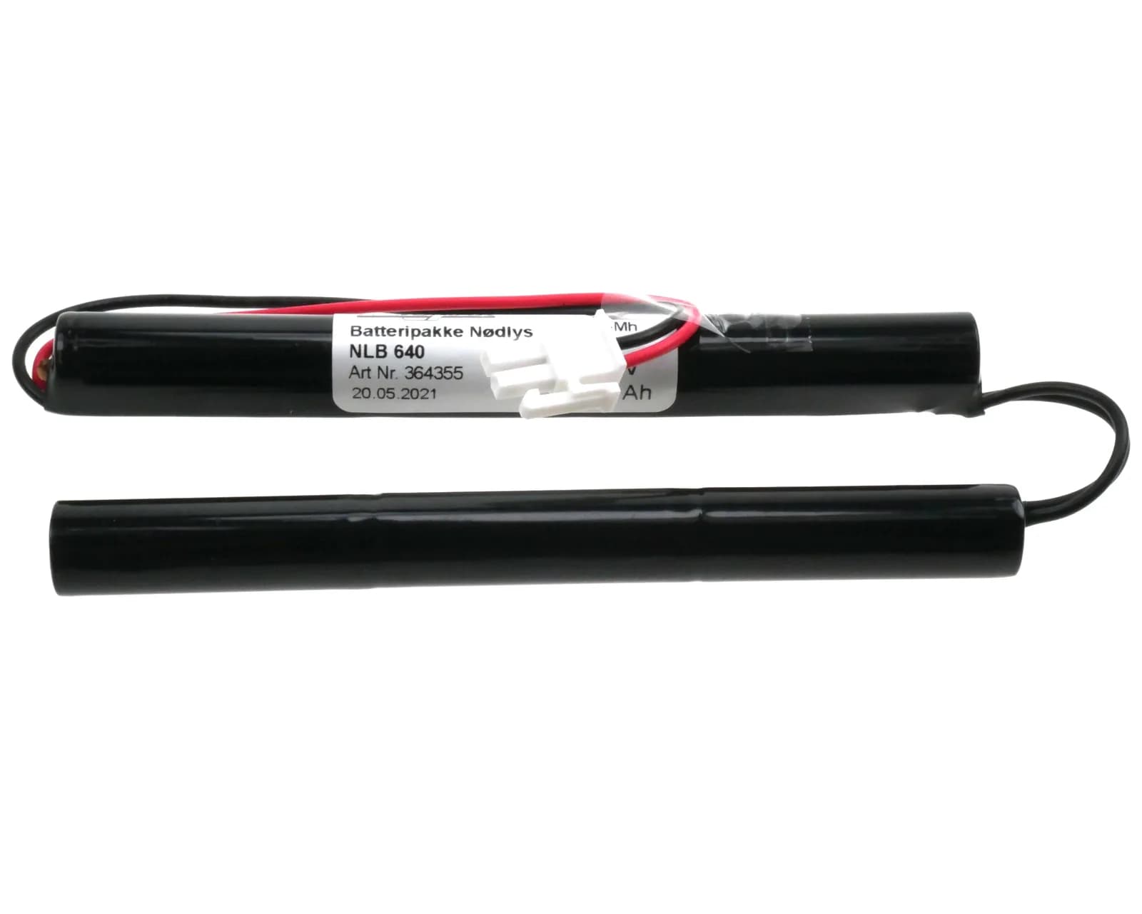 NLB 640 (7,2V1,7Ah-Sx2-Plugg 12) – bilde 1 av 2