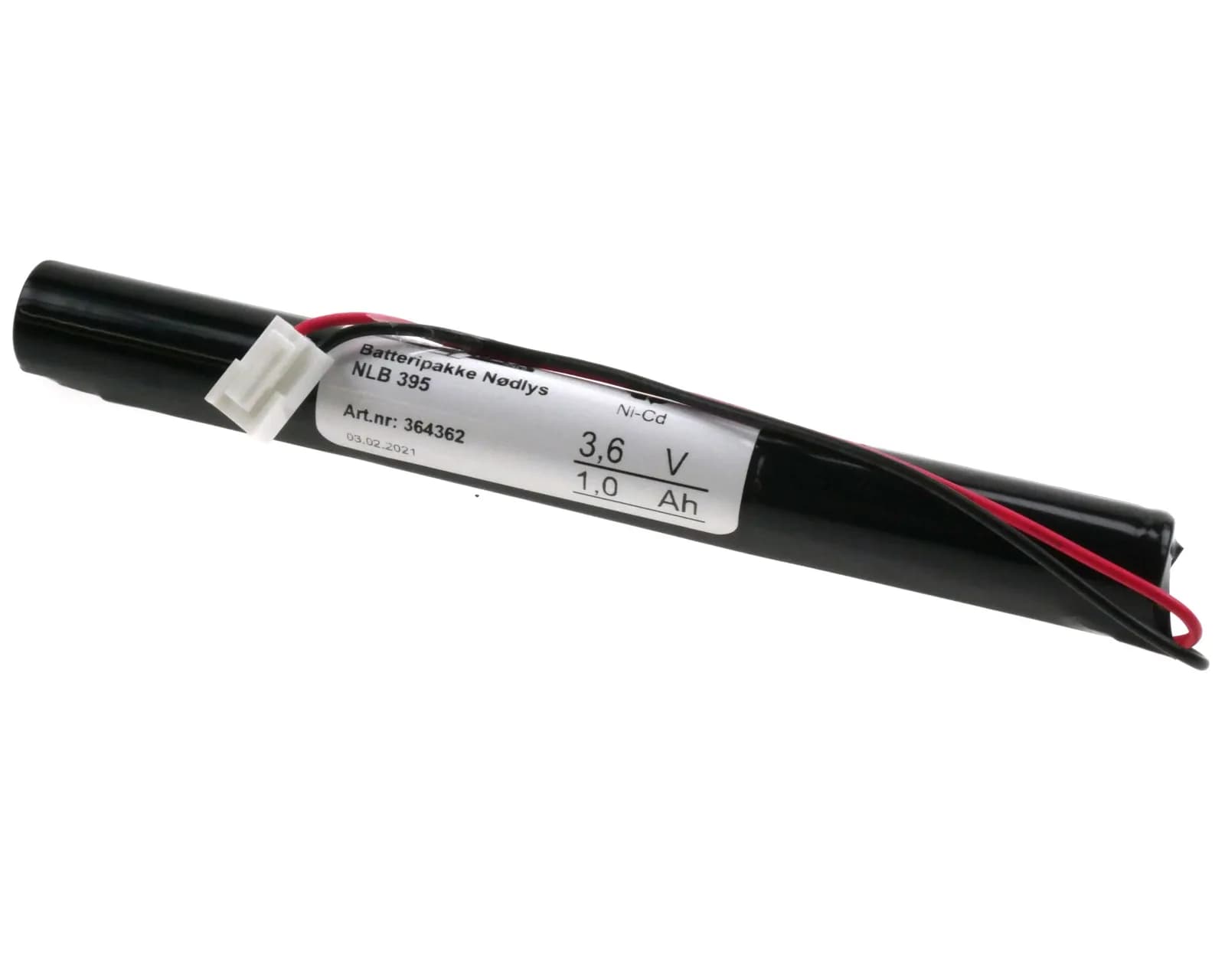 NLB 395 (3,6V-1,0Ah-Plugg 13 polvent) – bilde 1 av 2