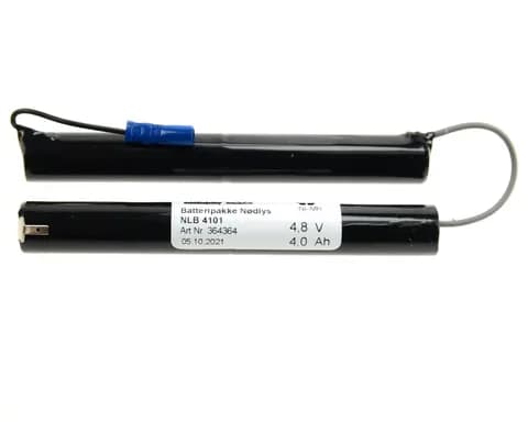 NLB 4101 (4,8V-4,0Ah-S2-fl. stift han + 2,9 hunn-2,9 mm)