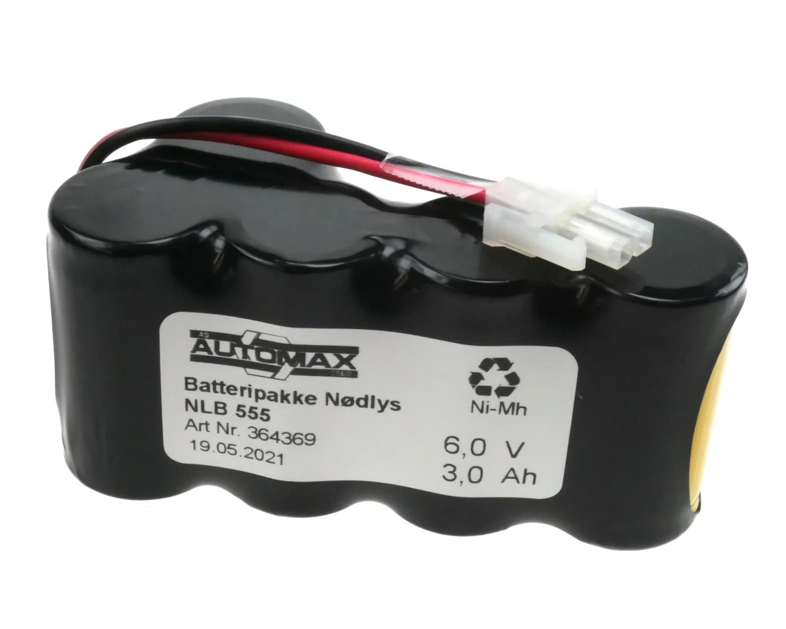 NLB 555 (6V-3Ah-R-Plugg 12) – bilde 1 av 2