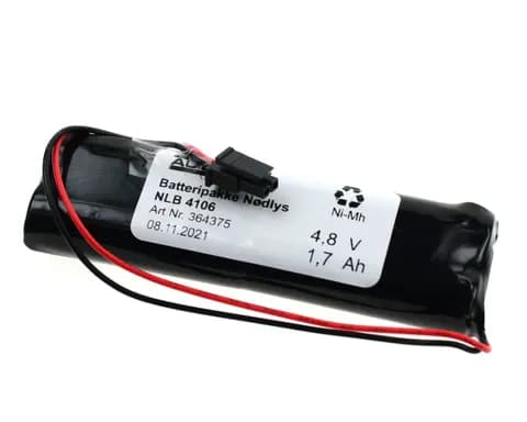 NLB 4106 (4,8V-1,7Ah MS2x2 plugg 25)