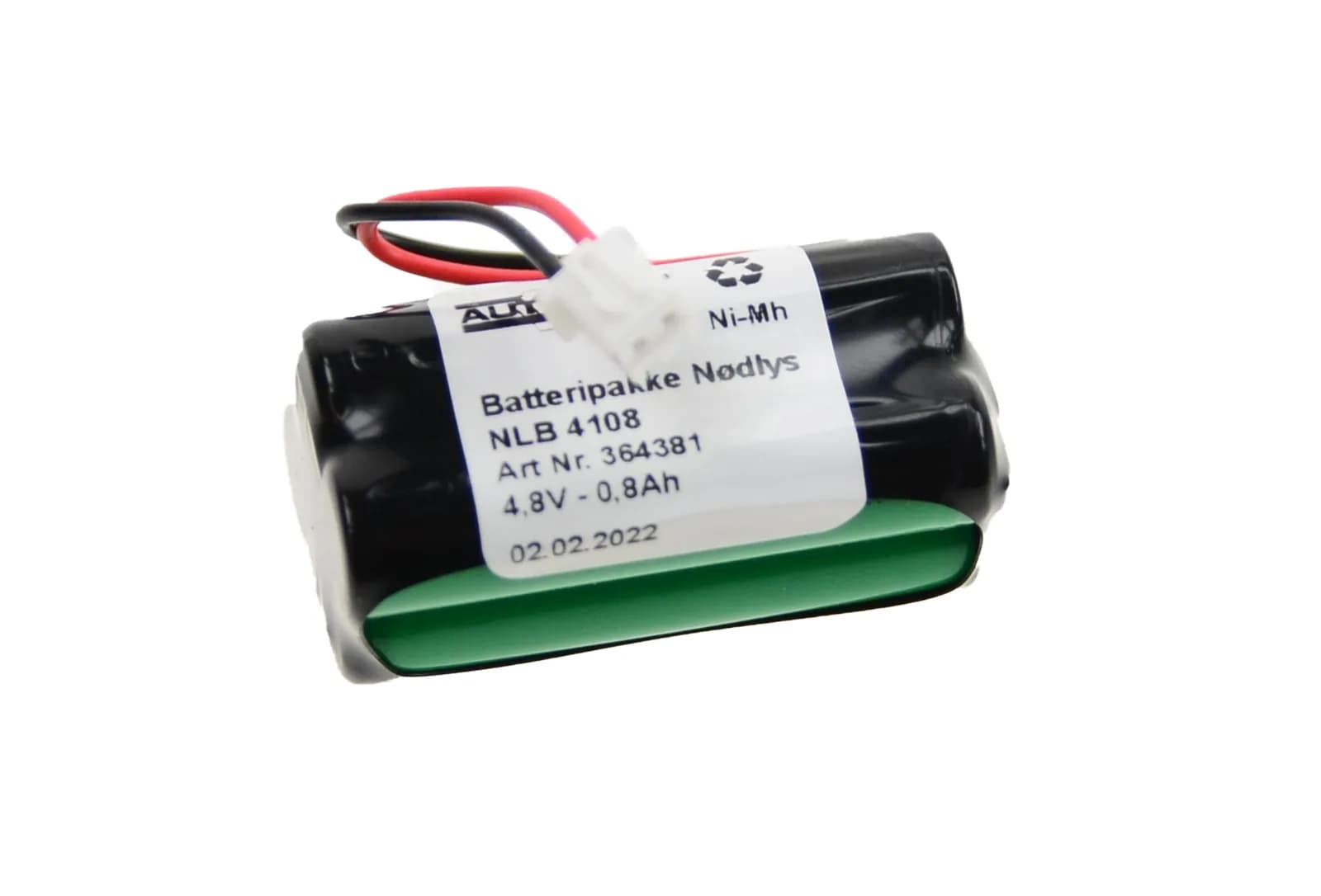 NLB 4108 (4,8V-0,8Ah-2R-Plugg 33) – bilde 1 av 2