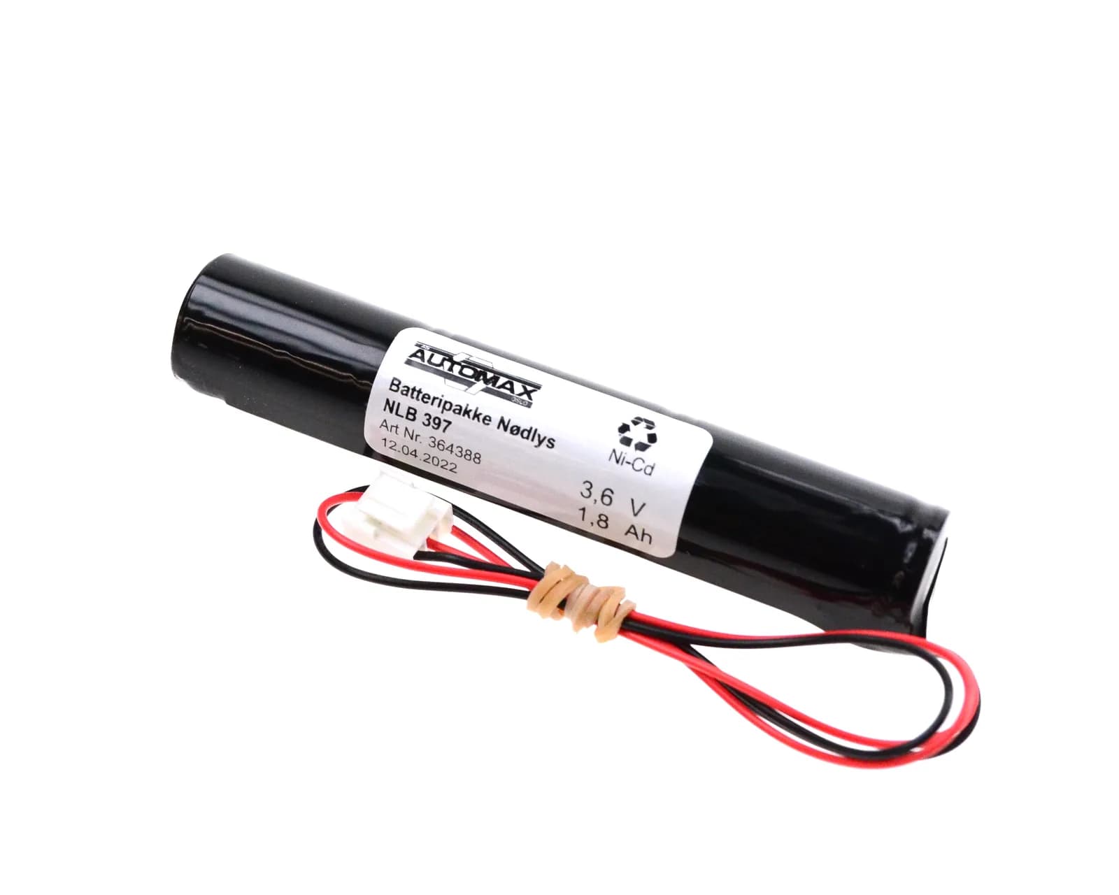 NLB 397 (3,6V1,8Ah-S-Plugg 55) – bilde 1 av 2