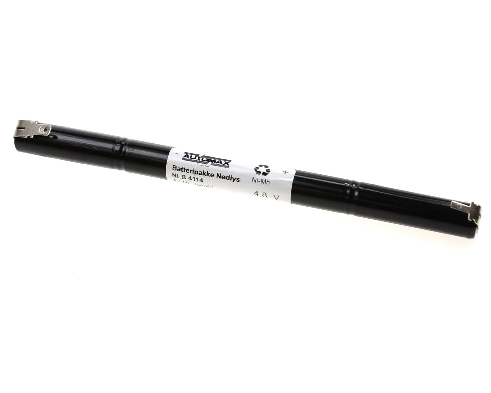 NLB 4114 (4,8V-1,5Ah-S-Plugg fl. stift +2,9 -4,8 mm) – bilde 1 av 2