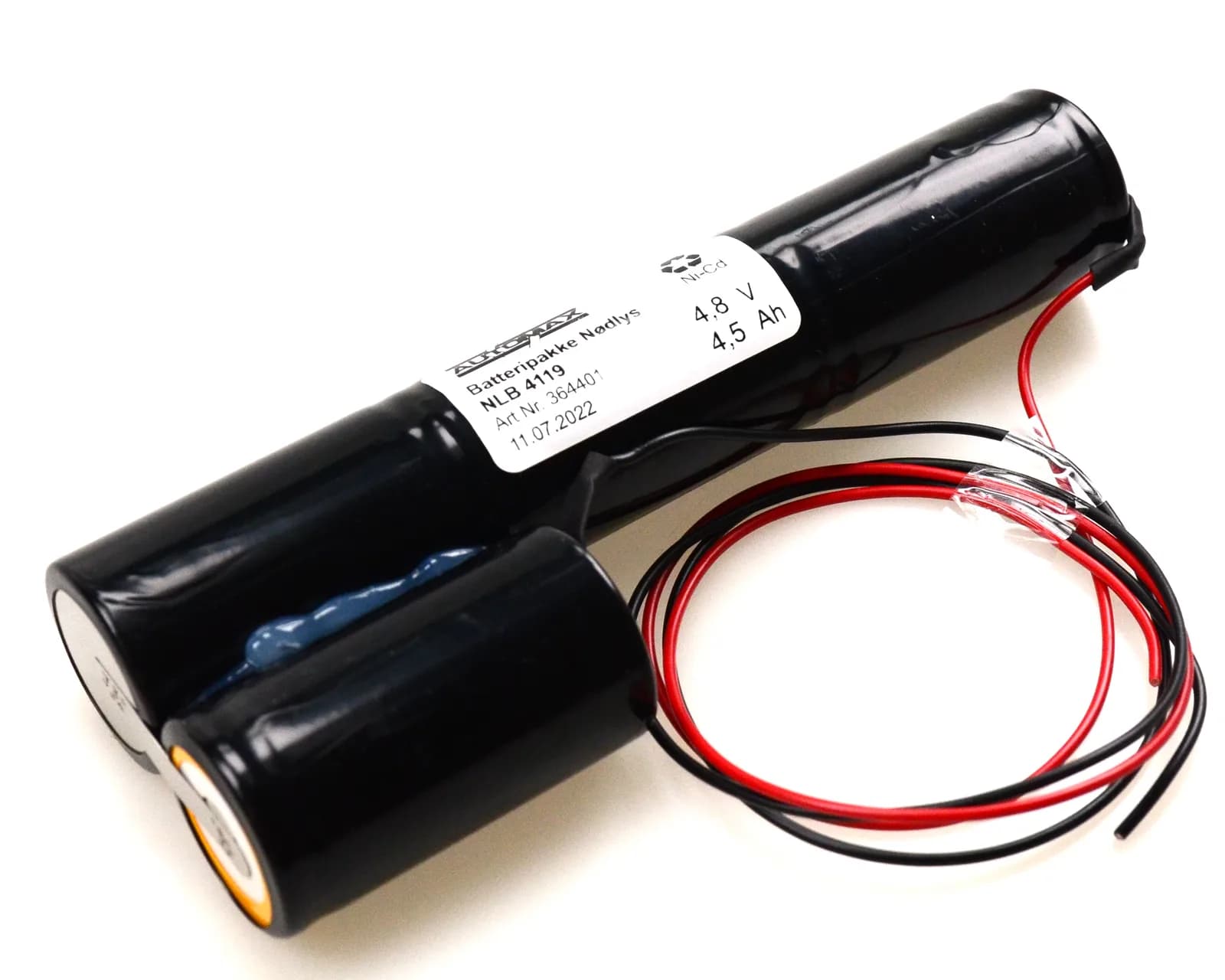 NLB 4119 (4,8V-4,5Ah-2S-Ledninger 50cm)