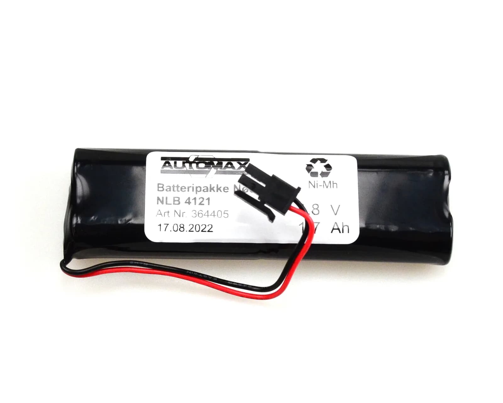 NLB 4121 (4,8V-1,7Ah MS2x2 plugg 28) – bilde 1 av 2