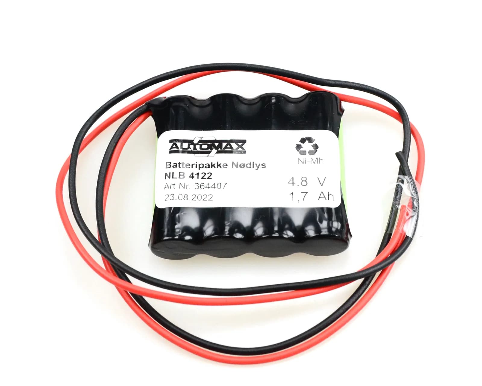 NLB 4122 (4,8V-1,7Ah R ledninger)