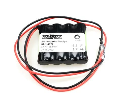 NLB 4122 (4,8V-1,7Ah R ledninger)