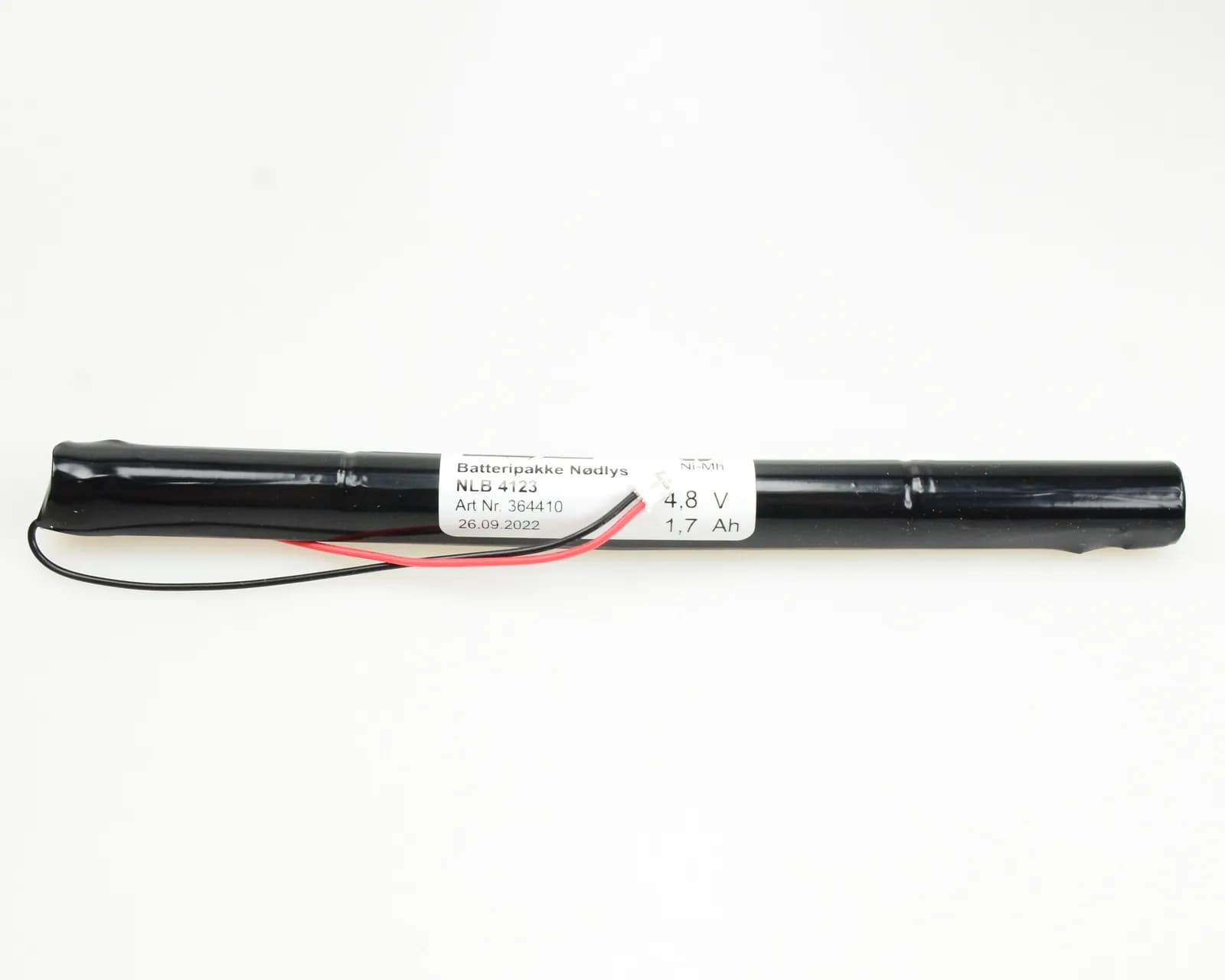NLB 4123 (4,8V-1,7Ah-S-sikring-Plugg 29 polvent) – bilde 1 av 2