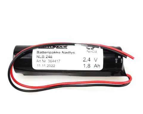 NLB 248 (2,4V1,8AH-S-ledninger)