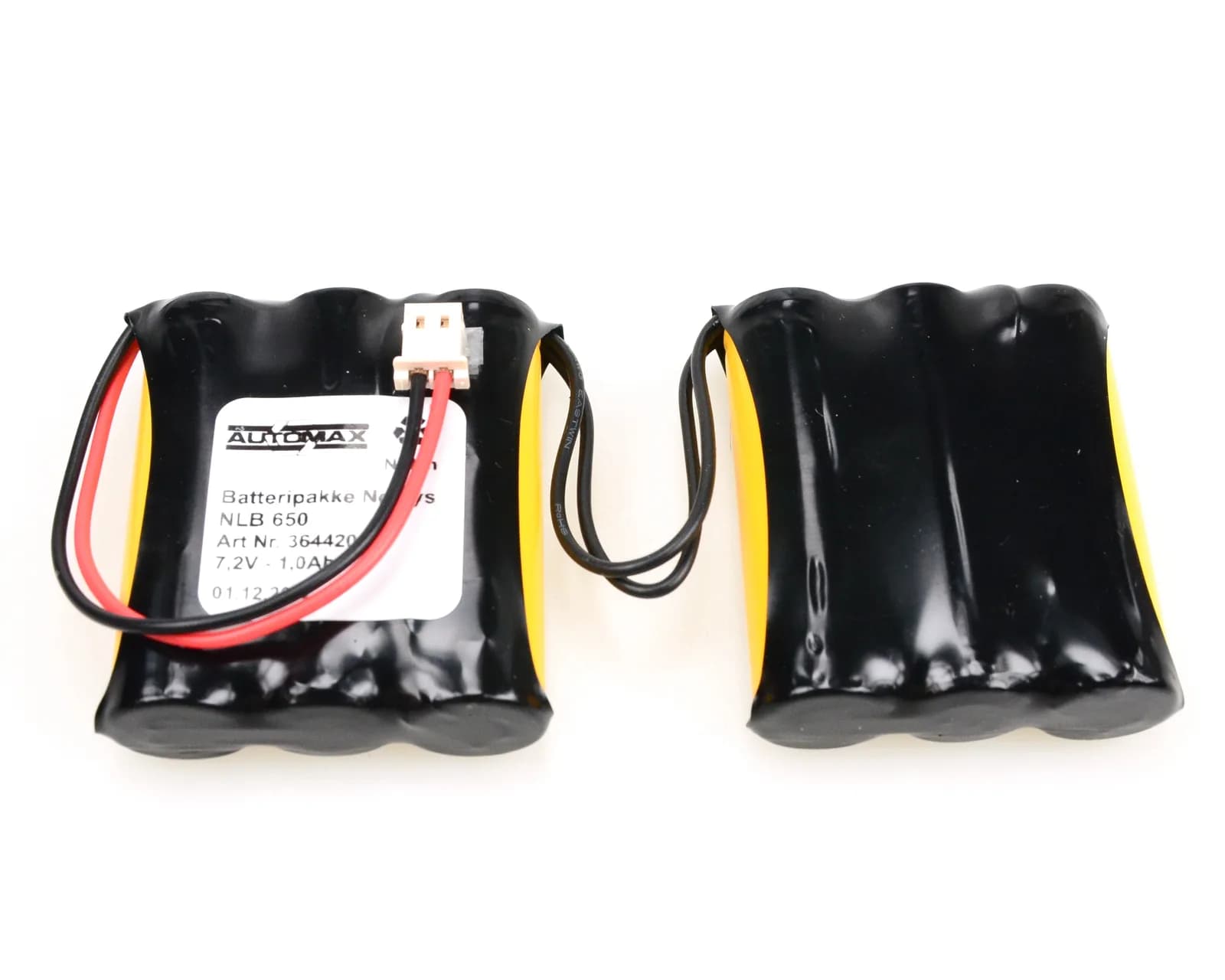 NLB 650 (7,2V-1,0AH 2RX3 Plugg 34) – bilde 1 av 2