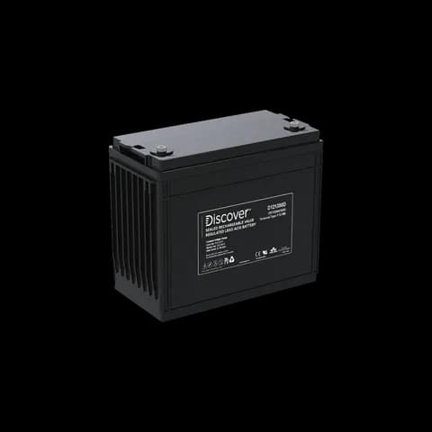 Discover D121350 AGM Deep Cycle 12Volt 140Ah) Forbruksbatteri Ø8mm & Bilpol