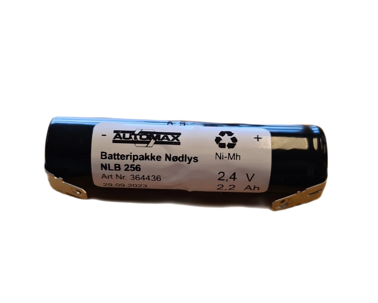 NLB 256 (2,4V-2,2Ah-S-Fl.-4,8 +6,3) – bilde 1 av 3