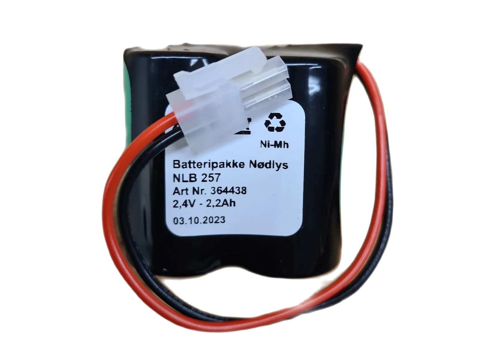 NLB 257 (2,4V2,2Ah-R-Plugg 12) – bilde 1 av 2