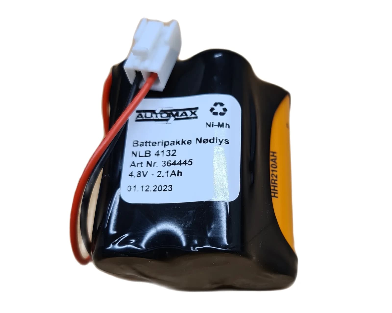 NLB 4132 (4,8V-2,1AH-Rx2F-Plugg 13 polvent) – bilde 1 av 2