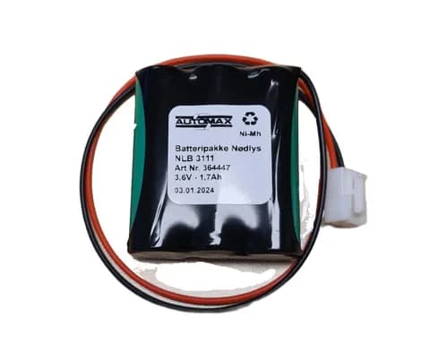 NLB 3111 (3,6V-1,7AH-R-Plugg 13 polvent)