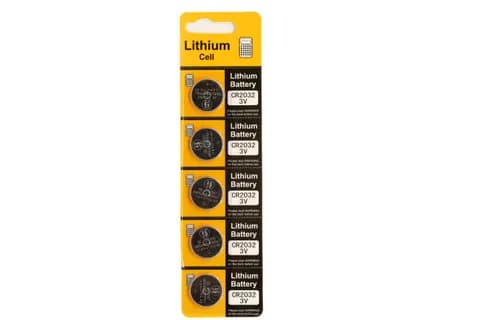 CR2032 3.0V 230MAH Blister - 5 stk