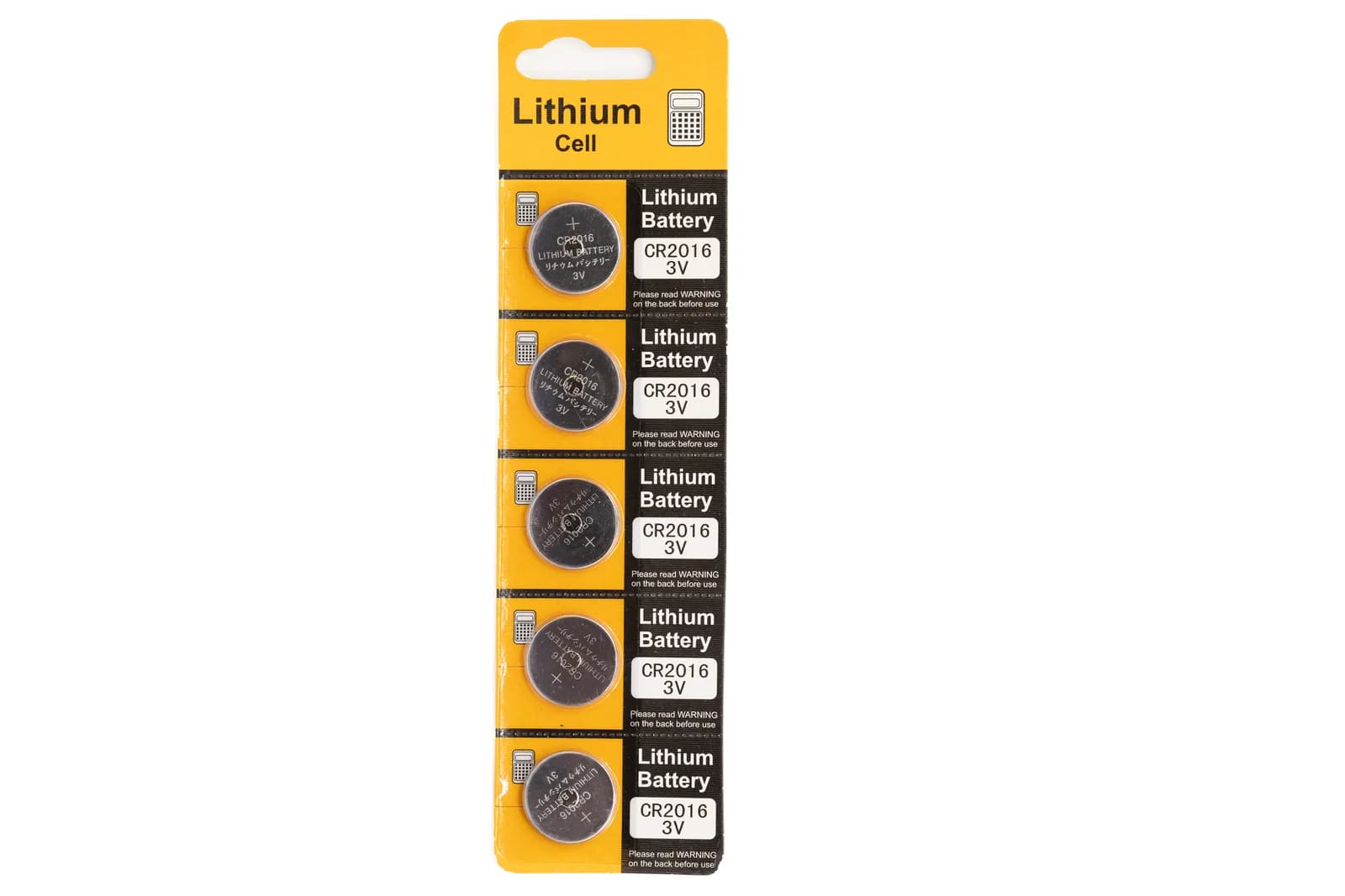 CR2016 3.0V 75MAH Blister - 5 stk – bilde 1 av 2