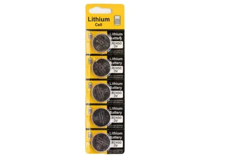 CR2450 3.0V 600MAH Blister - 5 stk