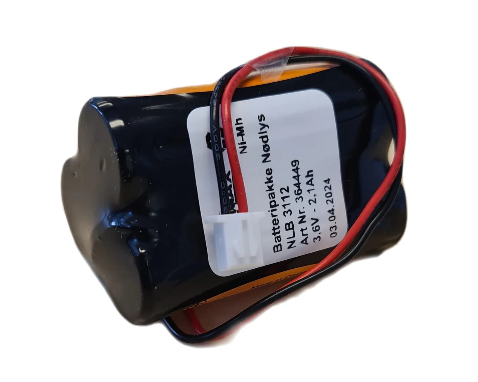 NLB 3112 (3,6V-2,1Ah-R-trekant-Plugg 33) – bilde 1 av 2
