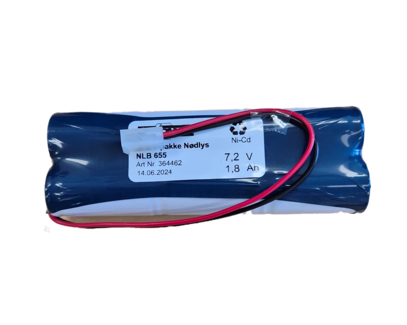NLB 655 (7,2V-1,8Ah-2S-Plugg 27) – bilde 1 av 2