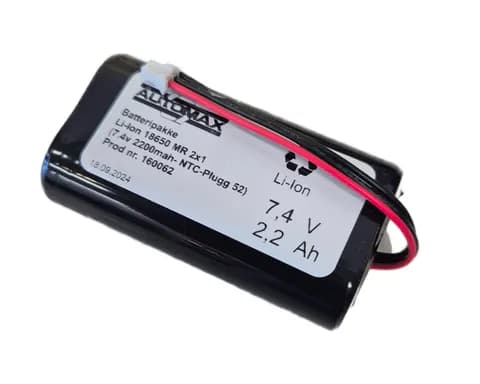 Li-Ion 18650 MR 2x1 (7.4v 2200mah- NTC-Plugg 52)