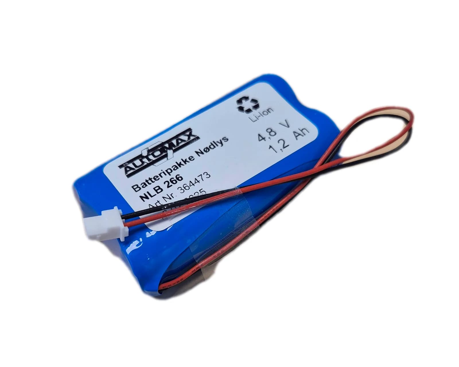 NLB 266 (4,8V-1,2Ah-R-Plugg 34) – bilde 1 av 2