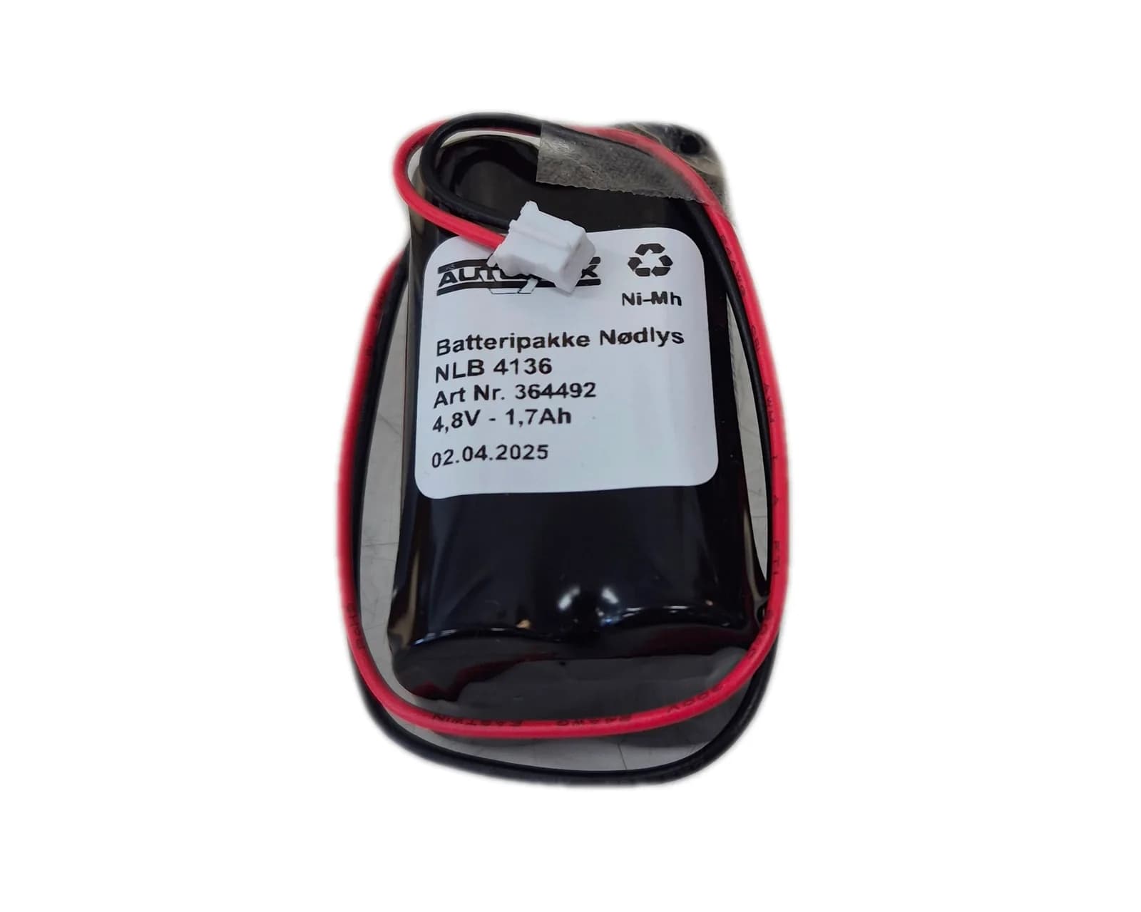 NLB 4136 (4,8V1,7Ah-R2-Plugg 29) – bilde 1 av 2