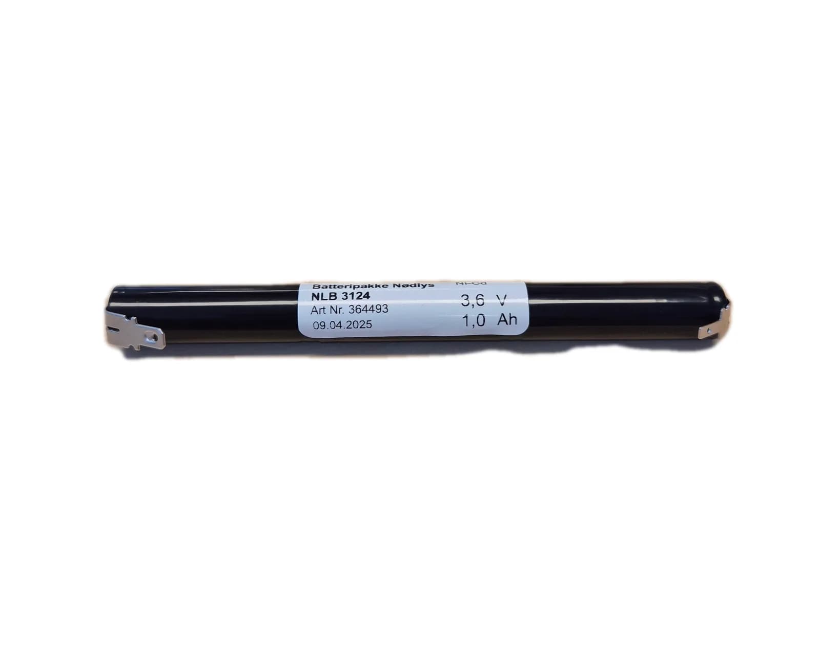 NLB 3124 (3,6V-1,0Ah-S- +2,9 -4,8 fl.stift) – bilde 1 av 2