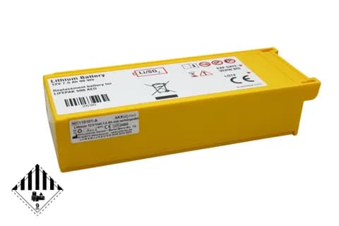 Physio Control defibrillator Lifepak 500 batteri (12V 7,5Ah)