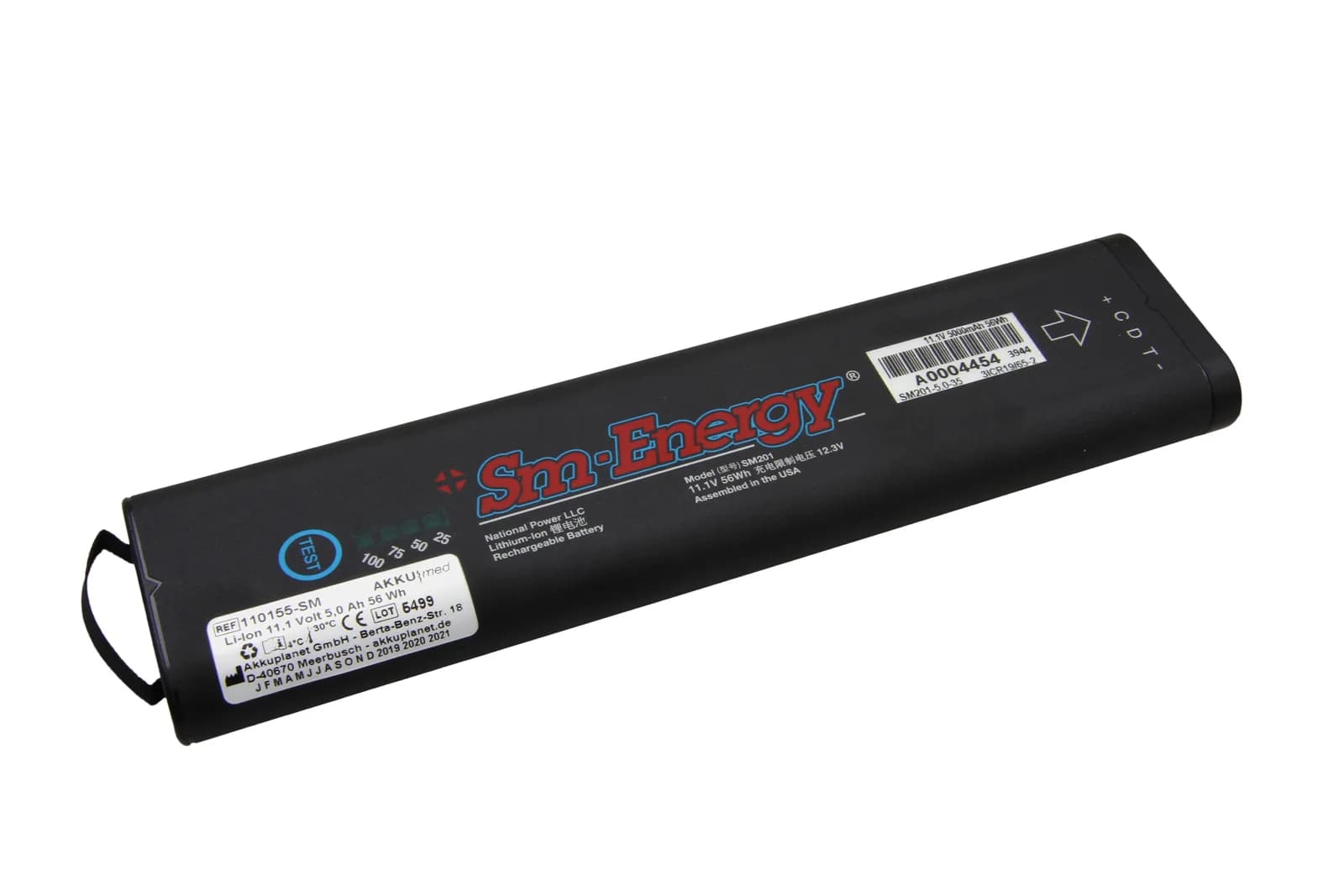 AKKUmed Li-ion batteri til GE Dash og Transport Pro (11,1V 5Ah 56Wh)