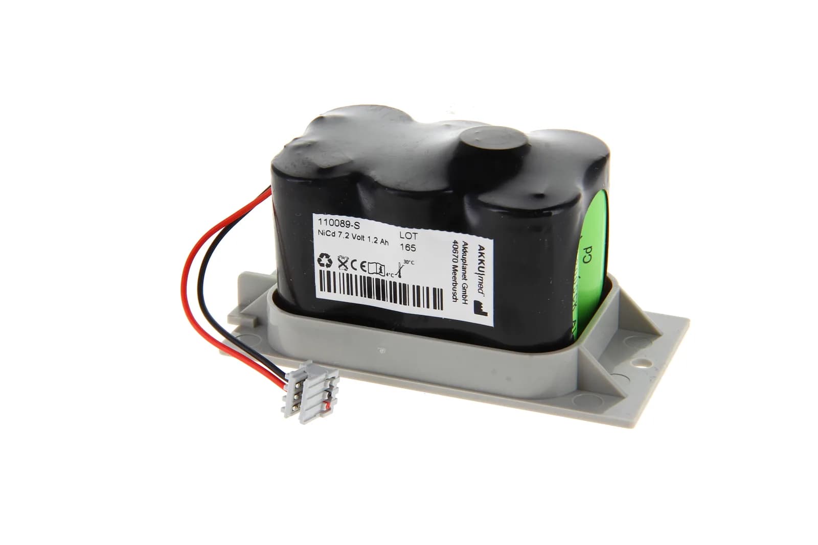 AKKUmed NiCd batteri til Braun Infusomat FMS (7,2V 1,2Ah)